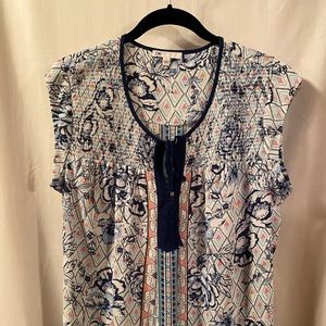 DR2 Cap sleeve top with tassel